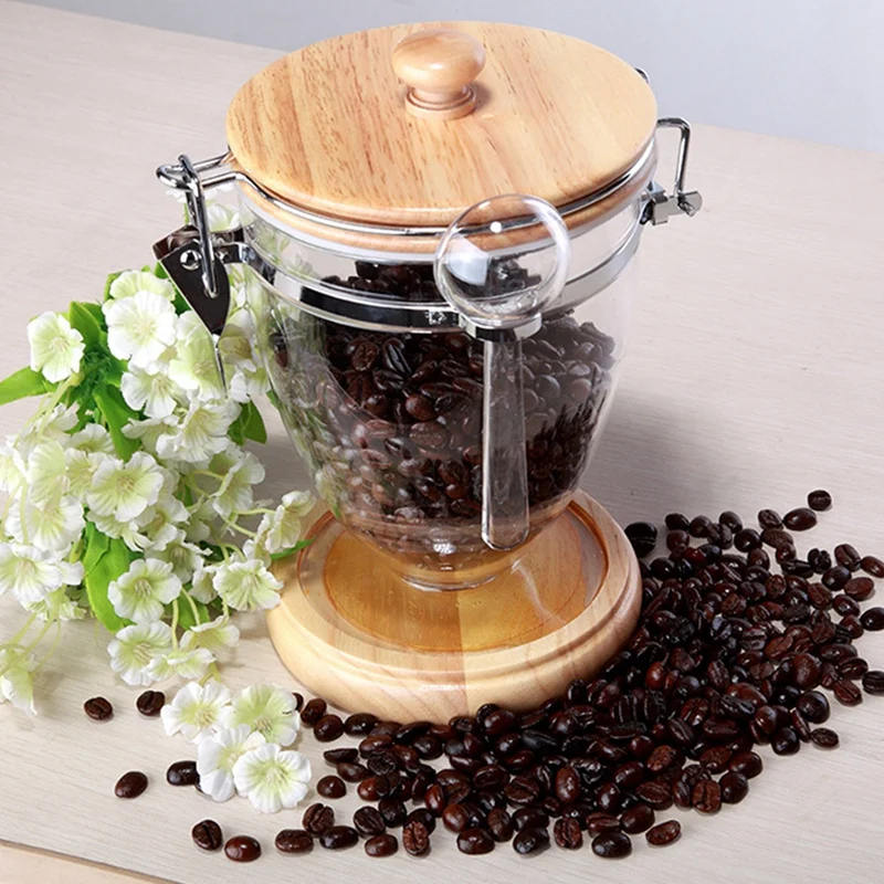 

Coffee Sealed Jar with Lid,Plastic Coffee Cans,Organizer for Home Storage Candy,Food&Tea