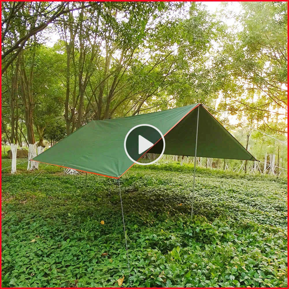 

Awning Waterproof Tarp Tent Outdoor Camping Sun Shelter Canopy Shade Garden Picnic Tourist Tarp beach tent beach umbrella canopy