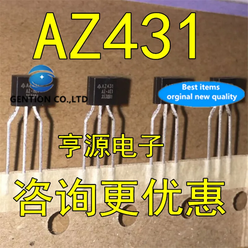 

50Pcs AZ431 AZ431AZ-ATRE1 AZ431AZ-AE1 TO-92 Adjustable precision parallel connection in stock 100% new and original