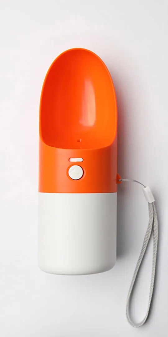 230ML orage XIAOMI Mijia MOESTAR ROCKET бутылка для воды для собак 230/460 мл портативная переноска для животных бутылка для воды диспенсер модный дизайн для домашних животных - Цвет: 230ML orage