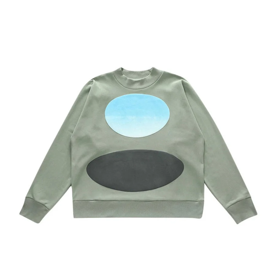 

Свитшоты Kanye West Sunday, уличная одежда Kanye с цифровым принтом, свободные голубые толстовки с капюшоном и изображением Иисуса и короля, пуловер