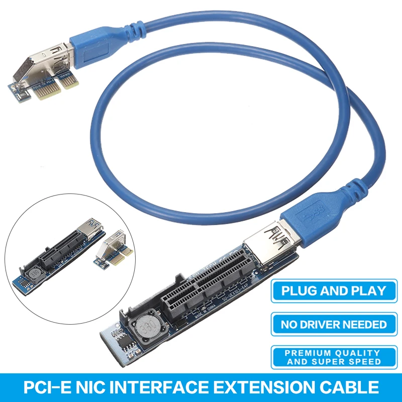 

Mayitr 1pc Durable PCI-E X1 to X4 Extension Cable Riser Adapter High Quality PCI Express Expansion Cord