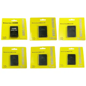 For PS2 16MB/32MB/64MB/128M B/256MB  Memory Card Memory Expansion Cards for Sony Playstation 2 PS2 Black Memory Card