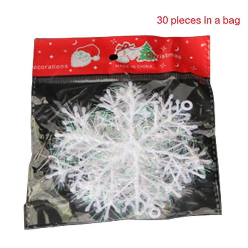 

Y166 Snowflake Decorations Hanging Snowflake Garland Christmas Decorations Outdoor