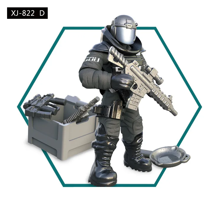 Колл военн duty mini SWAT soliders фигурки армейское оружие пистолеты наборы модель строительные блоки модель куклы кирпичи комплект 822