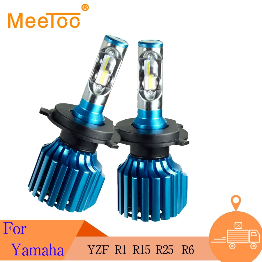 V1S светодиодный мотоциклетный головной светильник H4 H7 мотор лампы скутер H1 H11 6500K