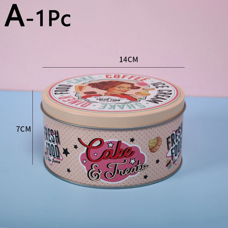 Пустая металлическая коробка для хранения жестяная печенья конфет домашних