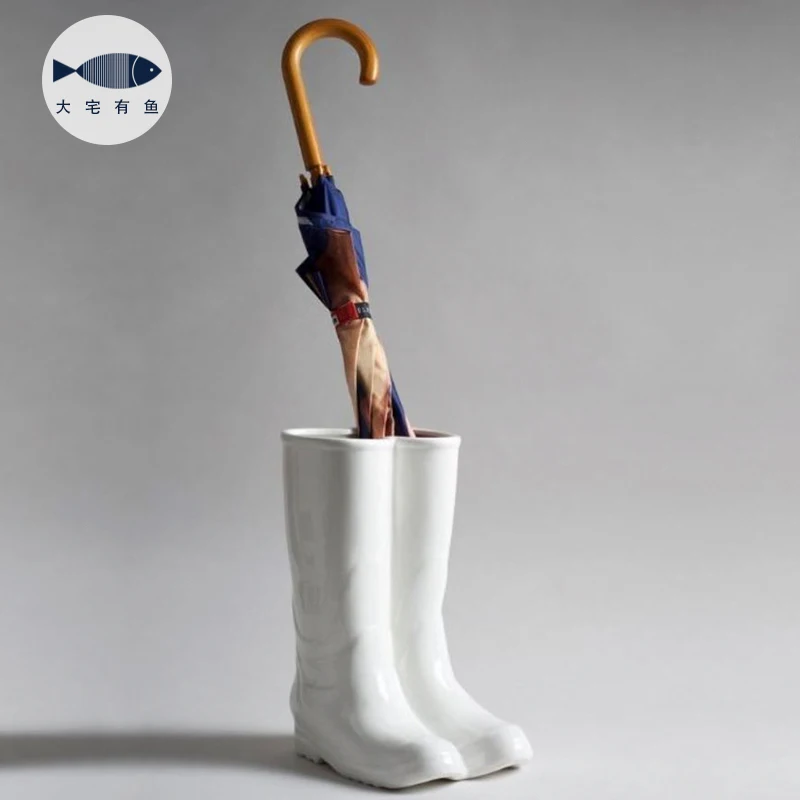 

Umbrella Stand Rain Boots Creative and Slightly Luxury Door Decoration Umbrella Stand Household American Storage Rack Umbrella