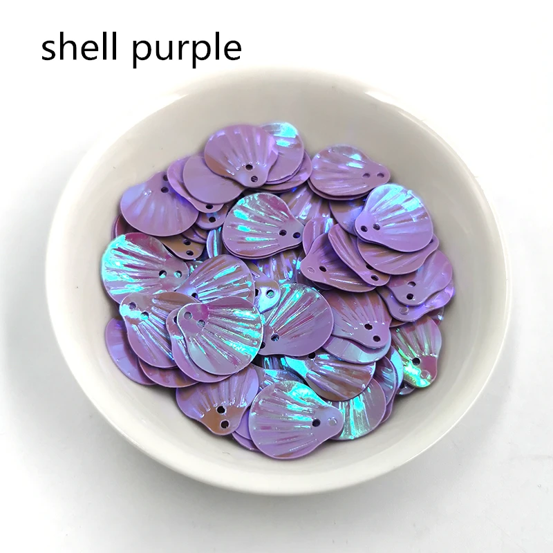 purple 11 г/лот 13 мм оболочка ПВХ свободные блестки шитье ремесло Блестки для свадебного украшения одежды платье колпачки для обуви DIY аксессуар - Цвет: purple
