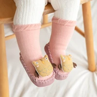 baby indoor socks shoes newborn toddler sock spring cartoon cotton baby girl sock with rubber soles infant animal funny sock