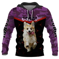 funny camouflage corgi dog 3d printed all over hoodies fashion pullover men for women sweatshirts sweater animal costumes