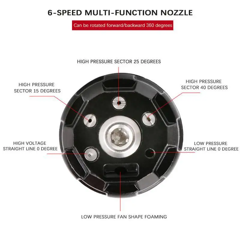 Новое высокое качество 6 в 1 4000PSI Давление омывателем сопла 1/4 &quotбыстрое