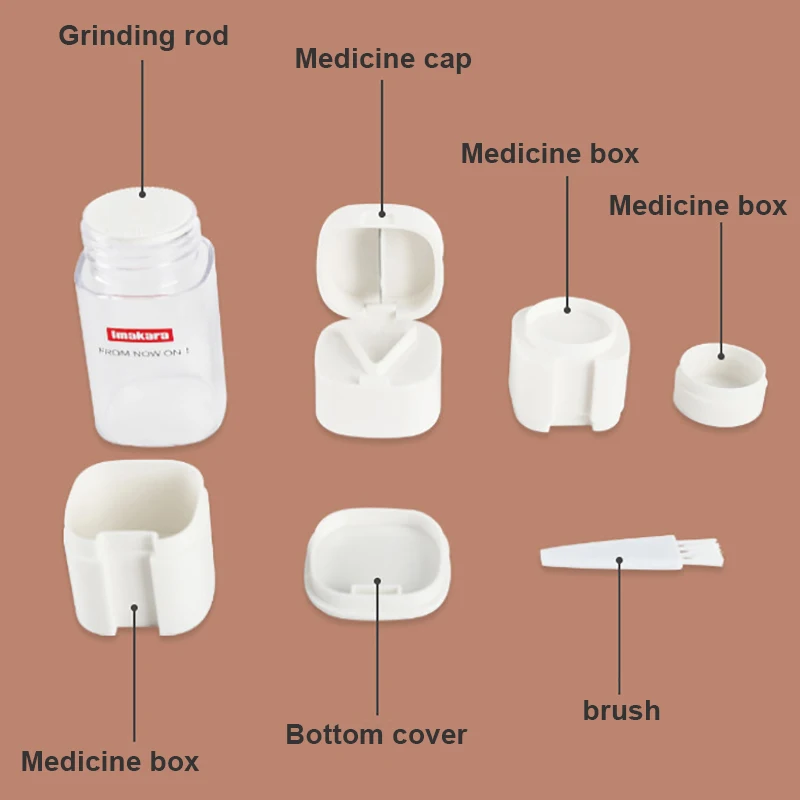 Новый нож для медикаментов шлифовальный коробка решетка маленькая аптечка