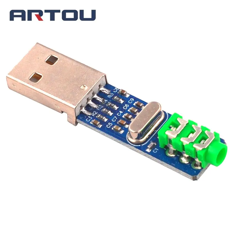 USB PCM2704 Аудио Звуковая карта DAC декодер модуль 5 в HIFI динамик звуковая плата для