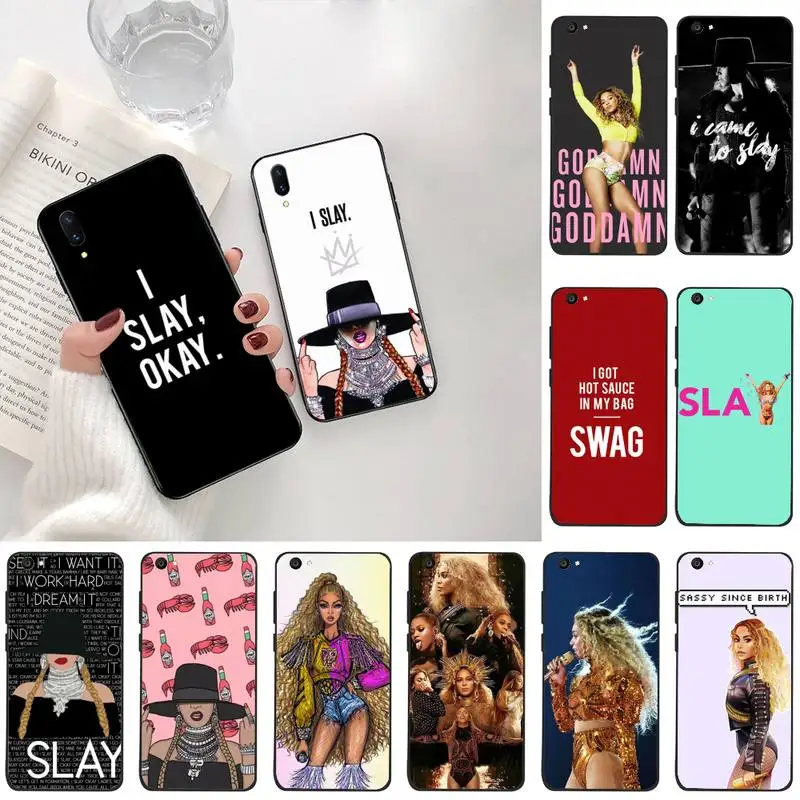 Beyonce I slay чехол для телефона Vivo Y91c Y17 Y51 Y67 Y55 Y93 Y81S Y19 V17 vivo s5|Бамперы| |