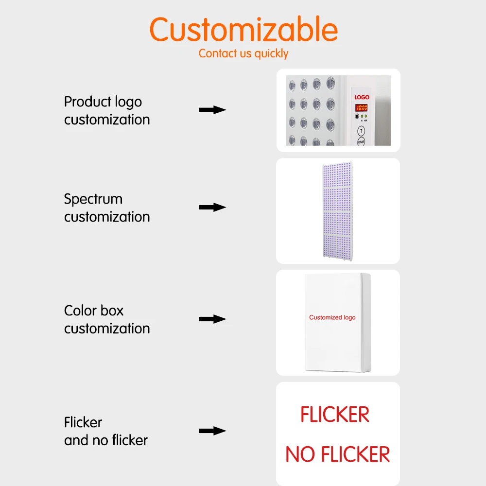 

660nm 850nm Red Infrared Full Body led light therapy 800W Red Light Therapy Panel 1000W Red Light Therapy