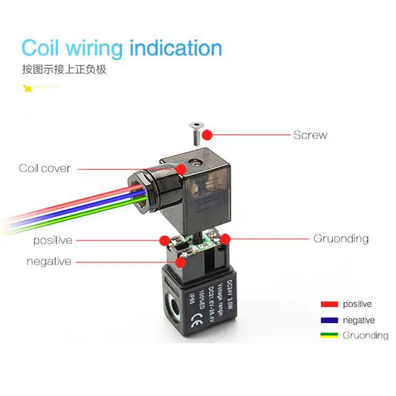 2 позиционный 5 Пневматический электромагнитный клапан 4v210 08Single Coil 12 В 24 в 110 220