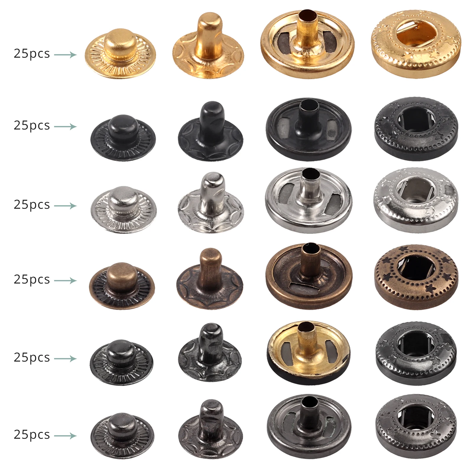 Купить Набор инструментов для пробивки отверстий в кожаном ремешке GARLLEN, вращающийся дырокол для ремешков, 150 шт., застежки для ремешков часов, реме...