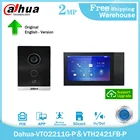 Видеодомофон Dahua, POE 1080P, SD-карта, двухсторонний аудио сигнал, входвыход 2 двери, P2P POE, IP65, система видеонаблюдения, комплект дверного звонка для дома