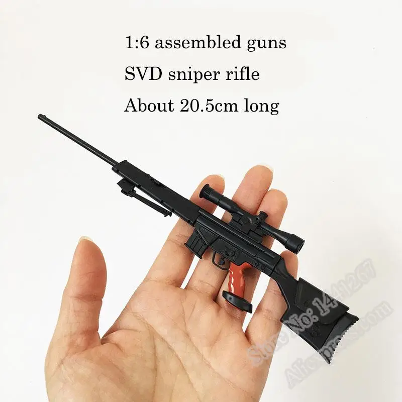 6 шт./компл. покрытием ружьё модель снайперская винтовка SVD PSG 1 MK14 DSR TAC 50 1:6 сборка