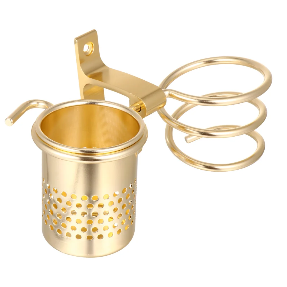 

1 Set Bathroom Hair Dryer Storage Rack Aluminum Rack Wall Mounted Rack