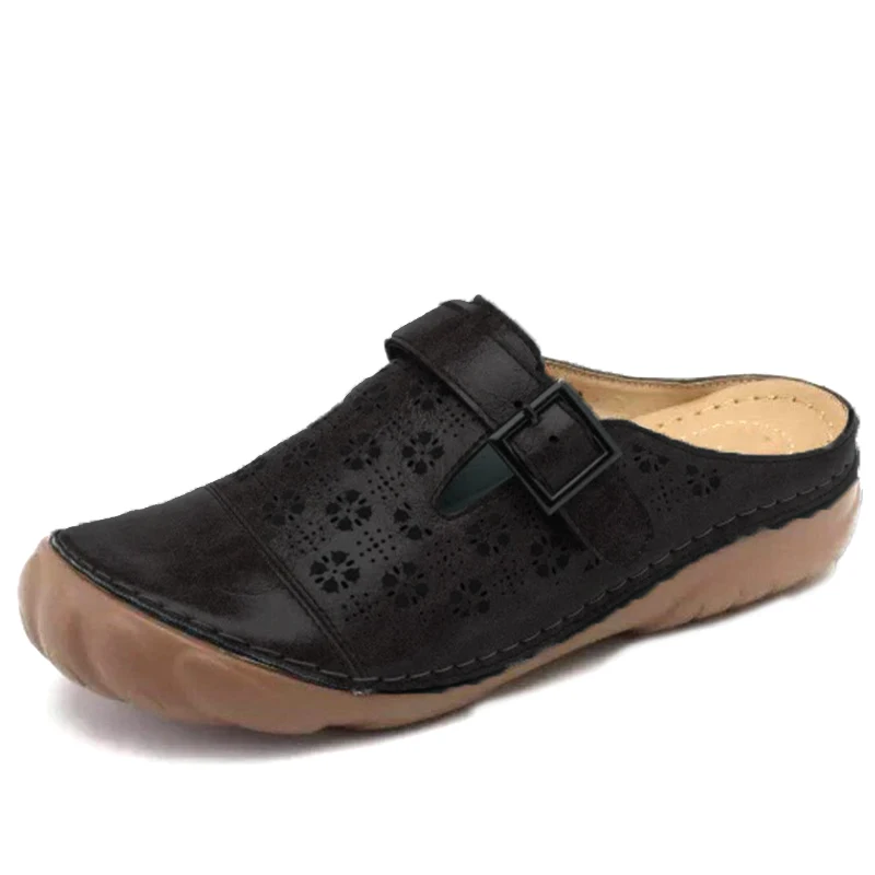 

Пляжные шлепанцы без задника с открытыми пальцами; Однотонные дышащие Прямая поставка; Женские босоножки; Сезон лето; Сандалии на каждый де...