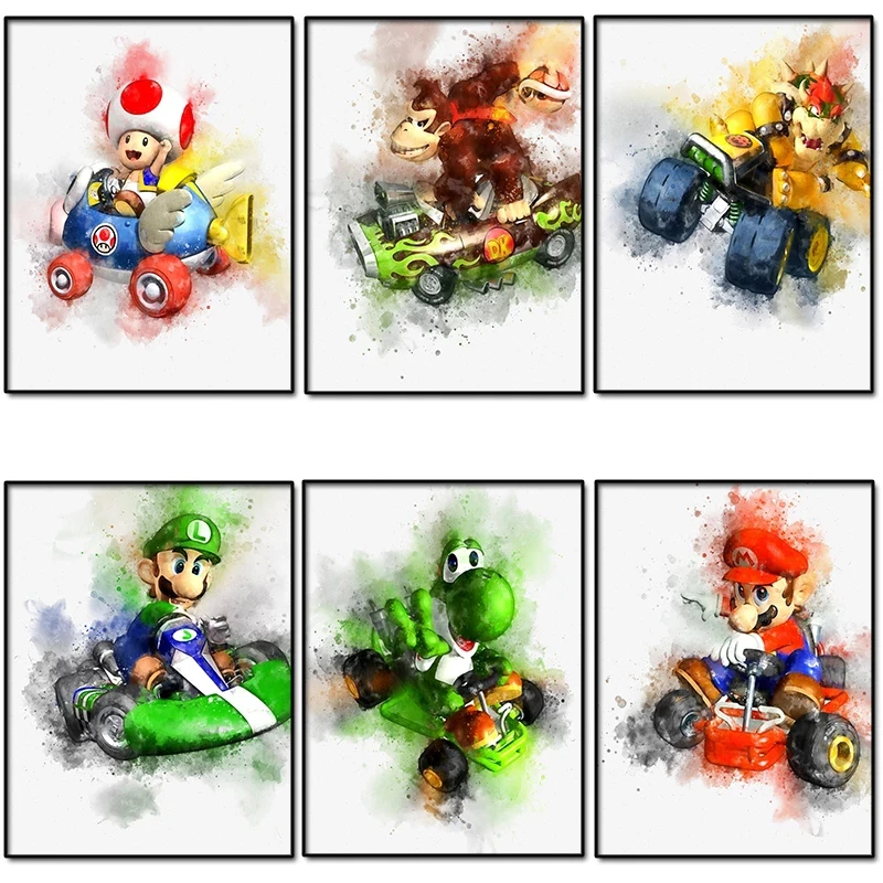 

Cartoon Anime Canvas Painting Super Mary Cooper Princess Posters and Prints Art Print Mural Children's Room Home Wall Decoration