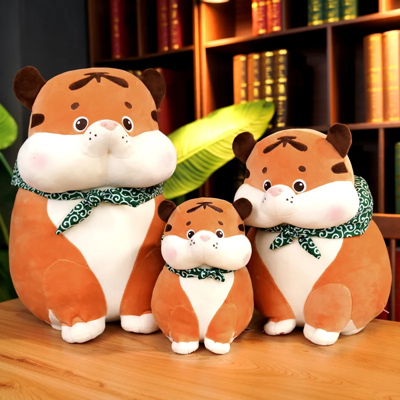 

Cute Dun Dunhu doll plush toy fat tiger pillow zodiac tiger doll mascot birthday gift