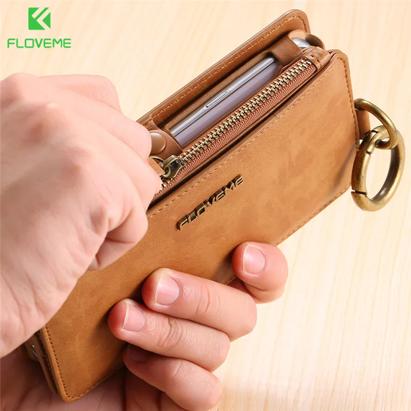 Чехол Кошелек FLOVEME для Samsung Galaxy Note 20 Ultra 10 9 8 S20 S10 S9 S8 Plus S7 S6 Edge|case for samsung|case brandcase |