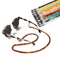 leopard acrylic chain for face mask necklace glasses chain sunglasses straps mask lanyards women men neck chains holder