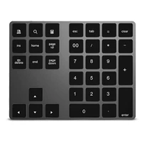 34 key digital board wireless numeric keypad with usb hub digital input function for windows for os for android laptop pc