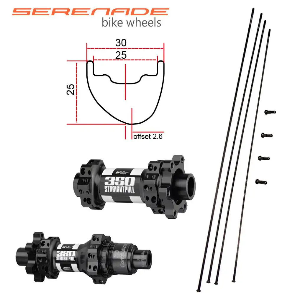 Светильник вес 25 мм глубина 30 ширина велосипедные диски Mtb углеродный комплект
