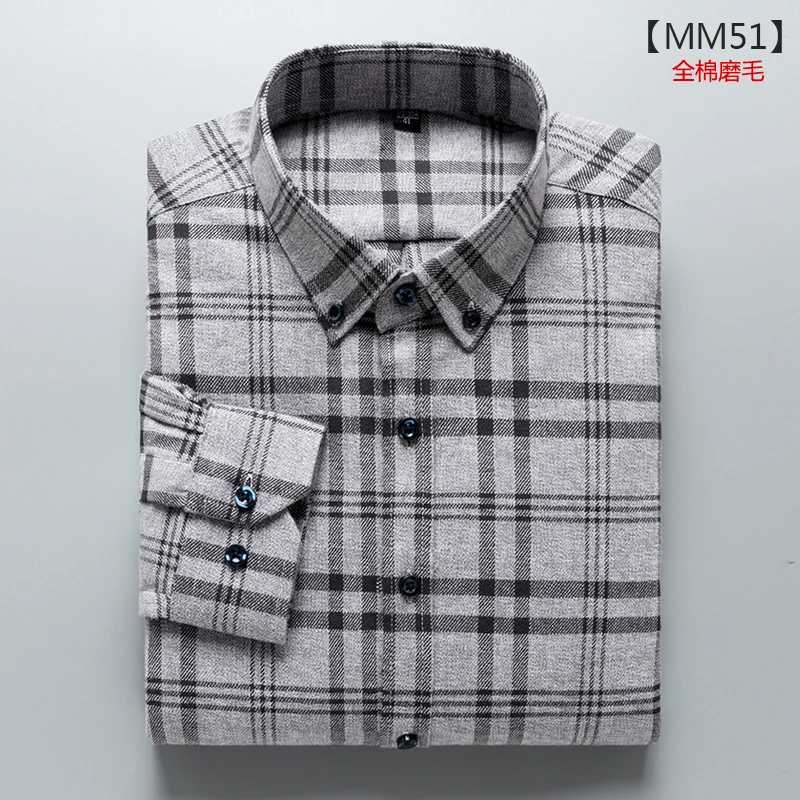 Плюс-Размер 5XL 6XL 7XL 8XL подушки из чистого хлопка в клетку модные рубашки с длинным рукавом для мужчин толстый парень дизайн формальный Social 110 кг 120 кг 130 кг
