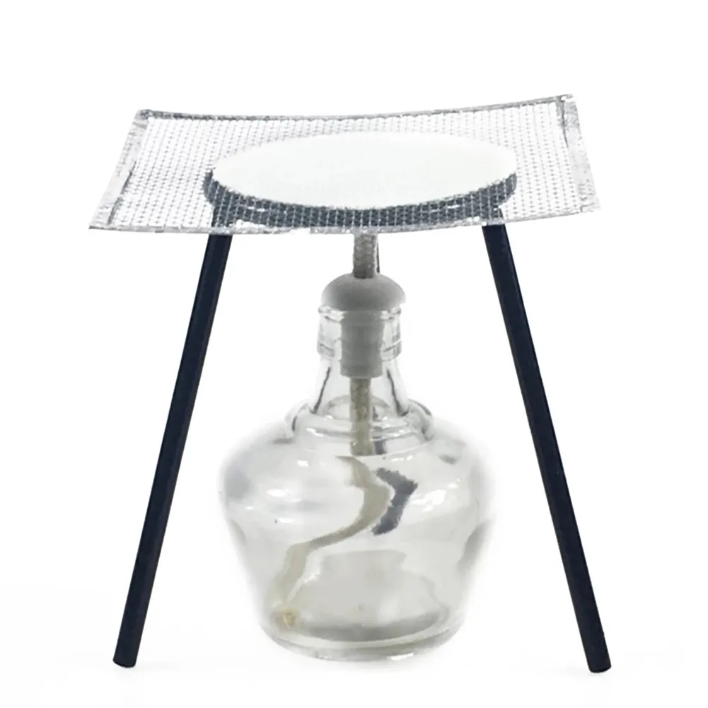 

School Alcohol Lamp Tripod Lab Heating Iron Support Educational Burner Apparatus Base Stand Chemistry Durable
