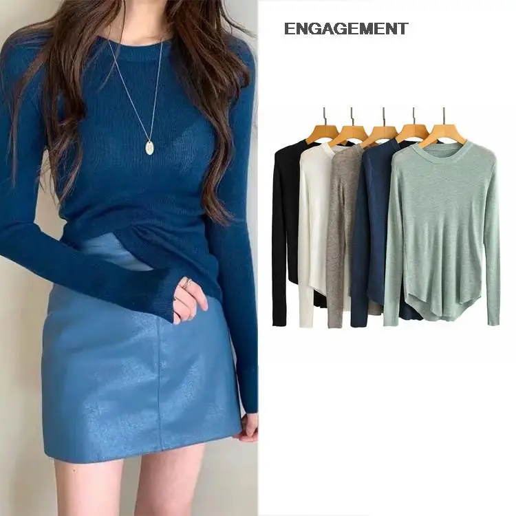 

ENGAGEMENT za 2021 female Sweater bottoming shirt women fall/winter loose comfortable mid-length top