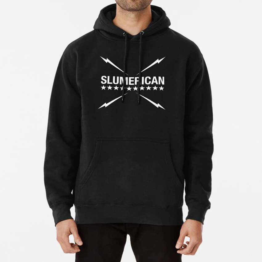 

Slumerican Hoodie Slumerican Men's autumn and winter fleece cotton hoodie super good quality