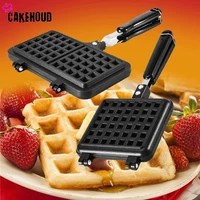 home kitchen waffle mold double sided non stick cake mold aluminum alloy pastry bakeware breakfast bread mold for baking