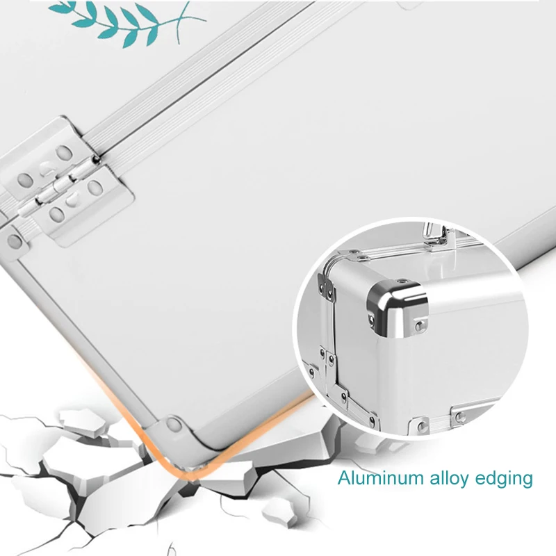 

Hot Sale Household Medicine Cabinet Aluminum Alloy Double Open Multi-Layer Medicine Cabinet Wall-Mounted First Aid Storage Box