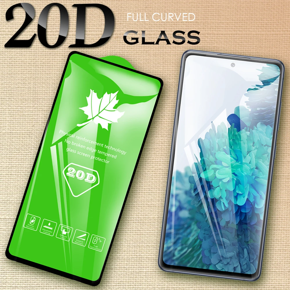 

20D Full Cover Tempered Glass Screen Protector Glass Protective Film For Samsung Galaxy S20 FE S10 Note 10 Lite