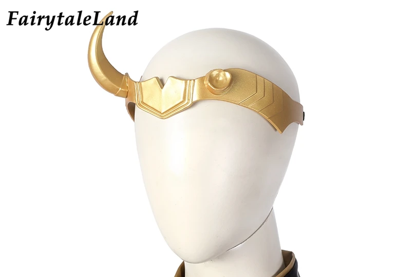 halloween loki cosplay accessories superhero helmet lady loki horns mask fancy head wear free global shipping