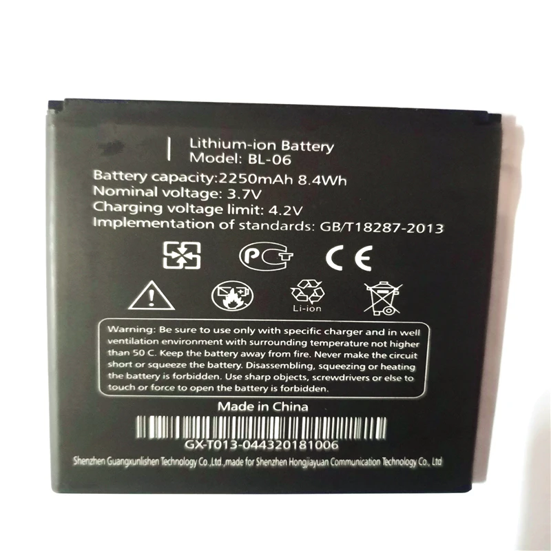 BL 06 T6S мобильный телефон Батарея BL06 для THL T6 Pro T6C Замена батареи 2250 мАч с подставка