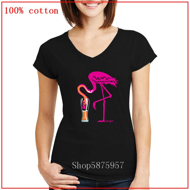 Фламинго-лепно текущие-gone футболка 2020 летний Лидер продаж Женская хлопковые