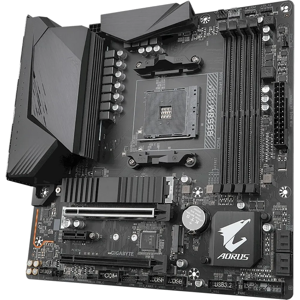 Материнская плата Gigabyte B550M AORUS PRO-P | Компьютеры и офис