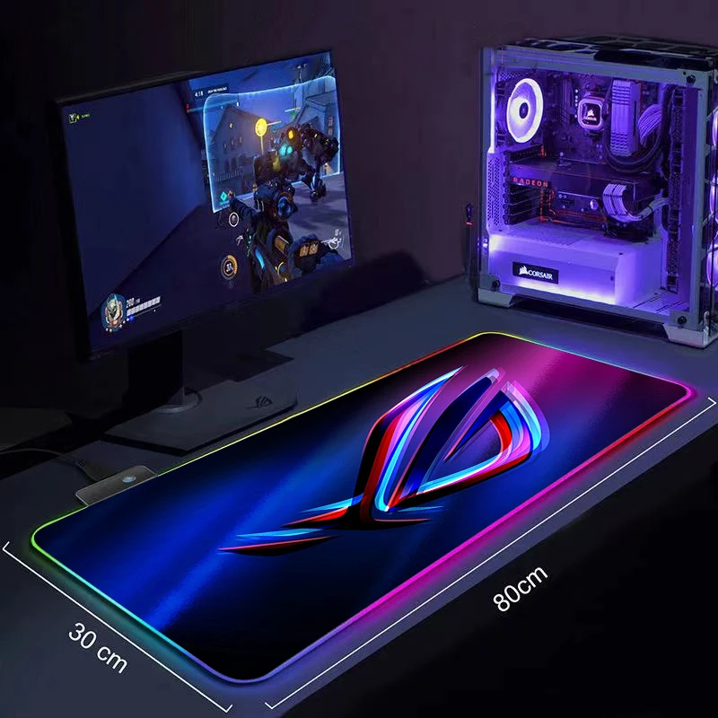 

Asus ROG LED Mousepad Gaming Pad Mouse Pad Large Keyboard Mats Rubber Speed Desk Pad ROG Computer Rug Laptop Carpet Play Mat