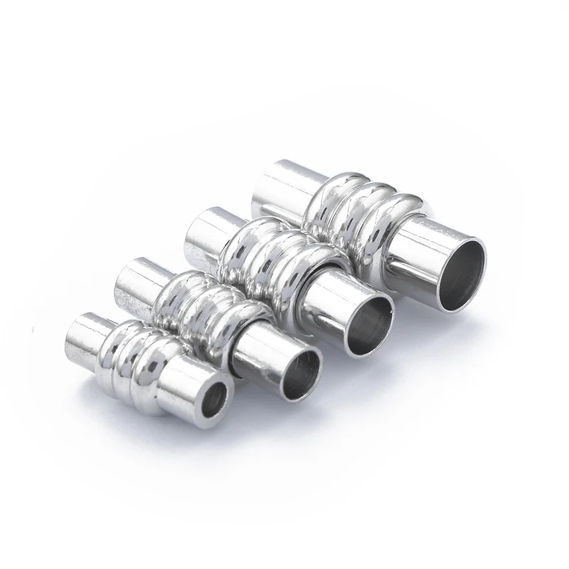 10 комплектов серебряного цвета бочка магнитная застежка Концевики для 3 мм 4 5 6