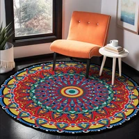 bohemian color mandola national wind living room bedroom non slip circular mat carpet