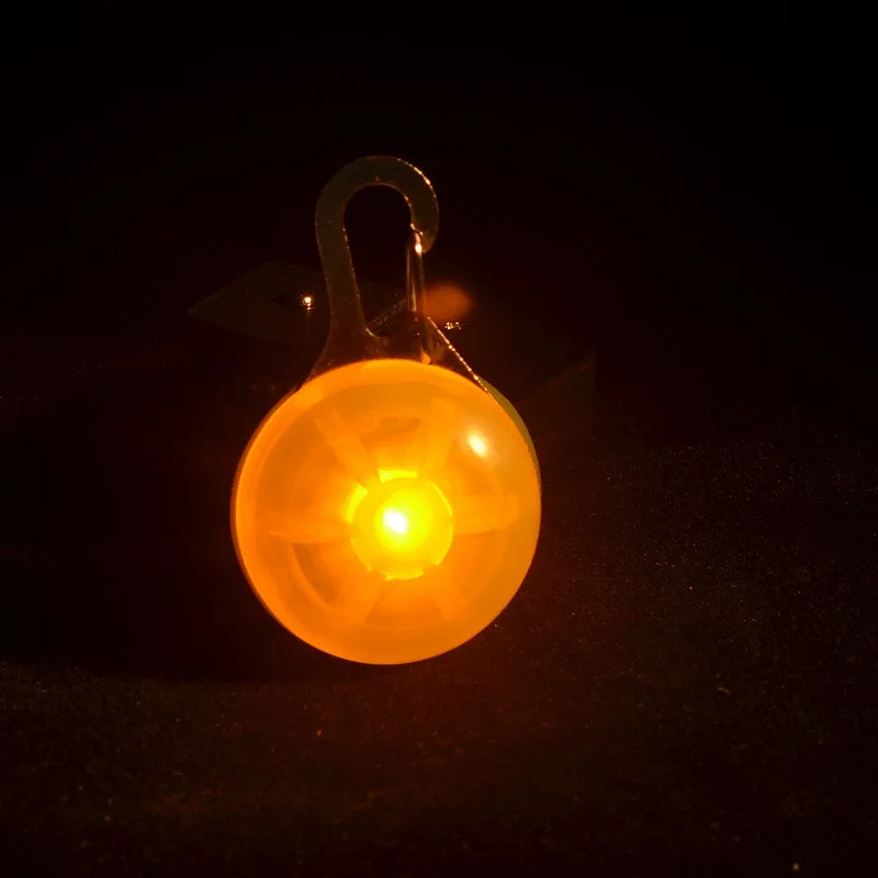 yellow Светодиодный фонарик ошейник для собак и кошек светящийся кулон безопасность домашних животных ночью светящееся яркое украшение ошейники для собак - Цвет: yellow