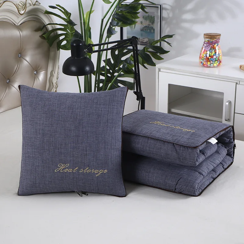 

Cushion blanket Nap blanket Office cushion Dual-purpose pillow quilt Color pillow Car air-conditioning quilt