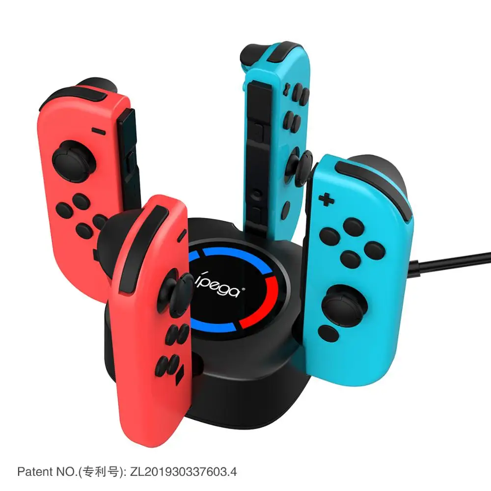 PG 9177 Switch Wizard четыре зарядная станция JoyCon левая и правая маленькая опорная база