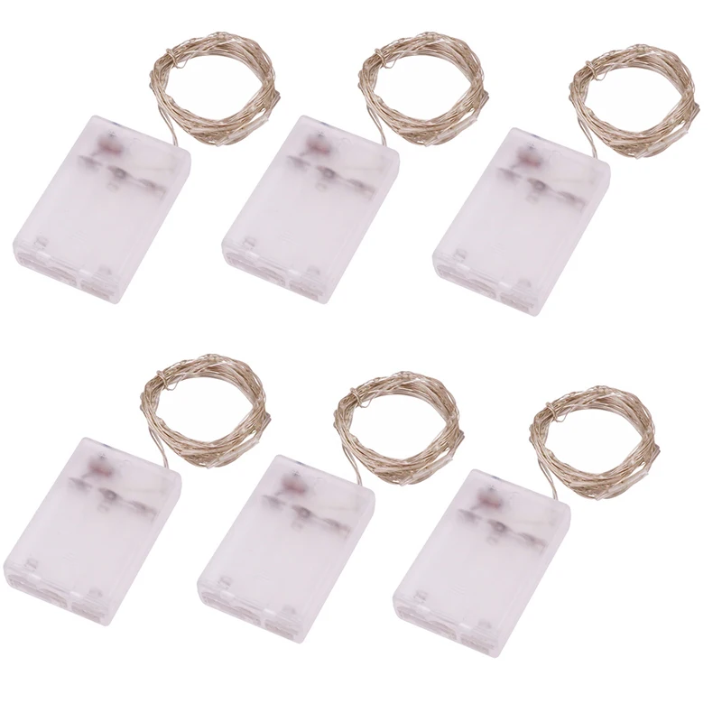 Рождественская светодиодная гирлянда с питанием от батарейки АА 50/100 светодиодов